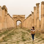 Cardo Maximo y Tethrapylon norte de Jerash