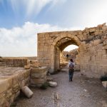 Paseando entre las ruinas del Castillo de Shobak, Jordania